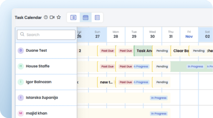 Task progress tracking